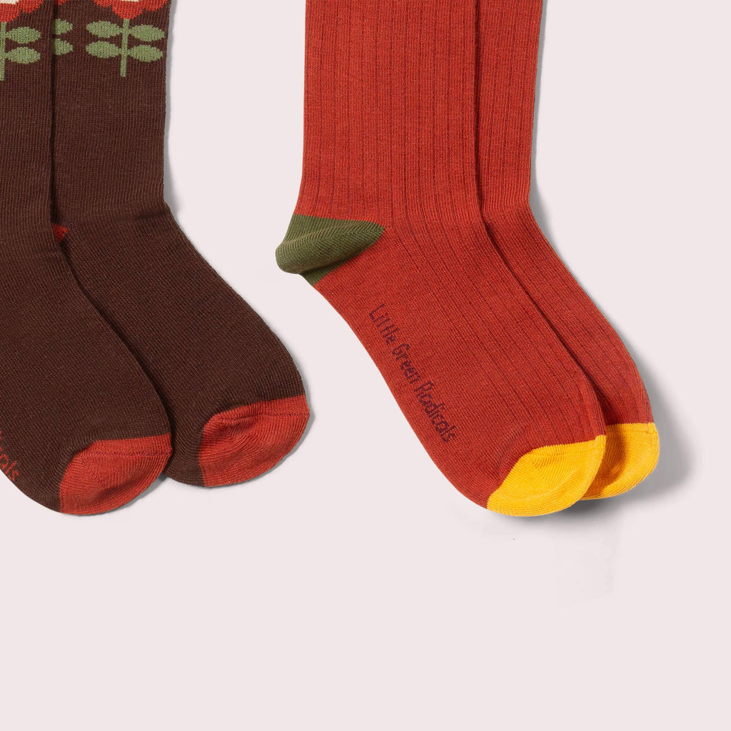 Flowers Ankle Socks - Pack of 3