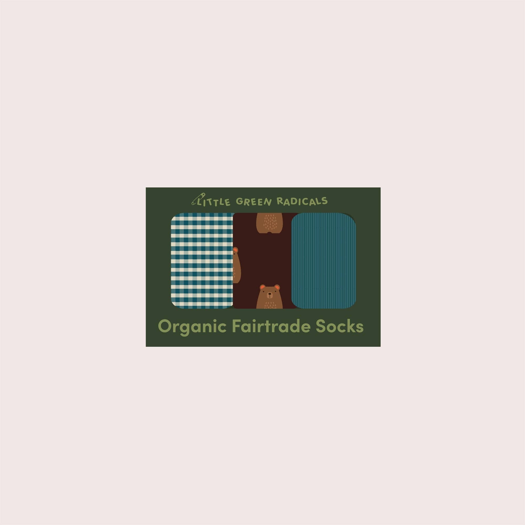 Teddy Bear Ankle Socks - Pack of 3