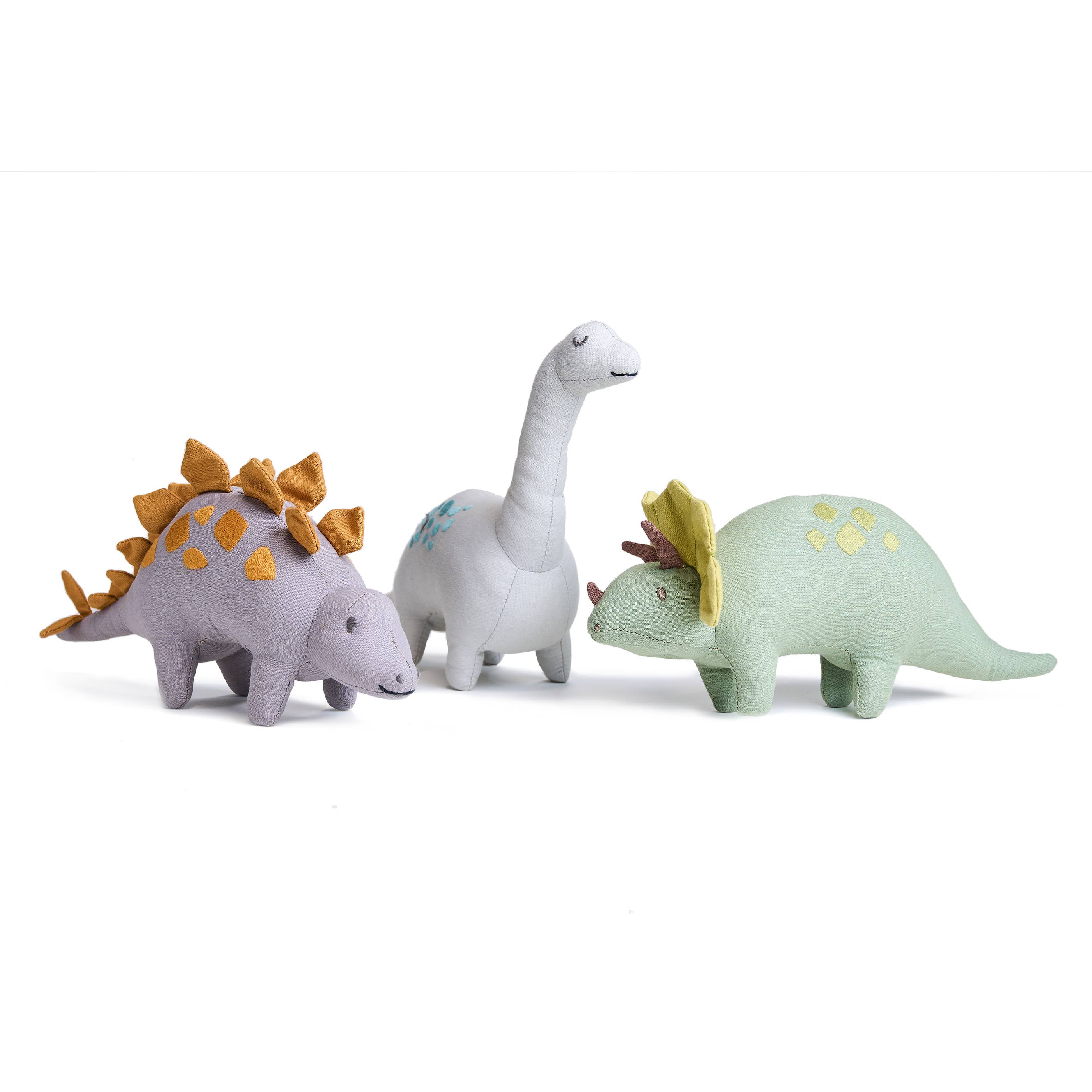 Linen Dinosaur Toy - Steggy the Stegosaurus