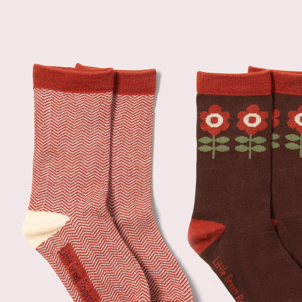 Flowers Ankle Socks - Pack of 3