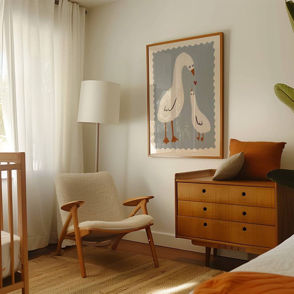 Nursery Print - Mama Duck