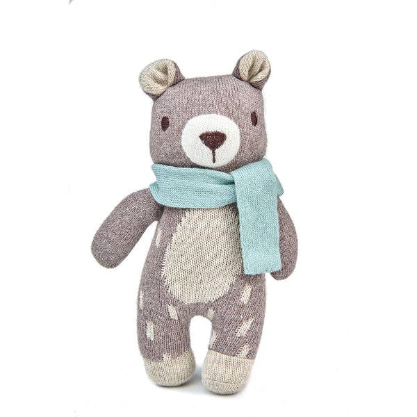 Fred Bear - Knitted Soft Toy