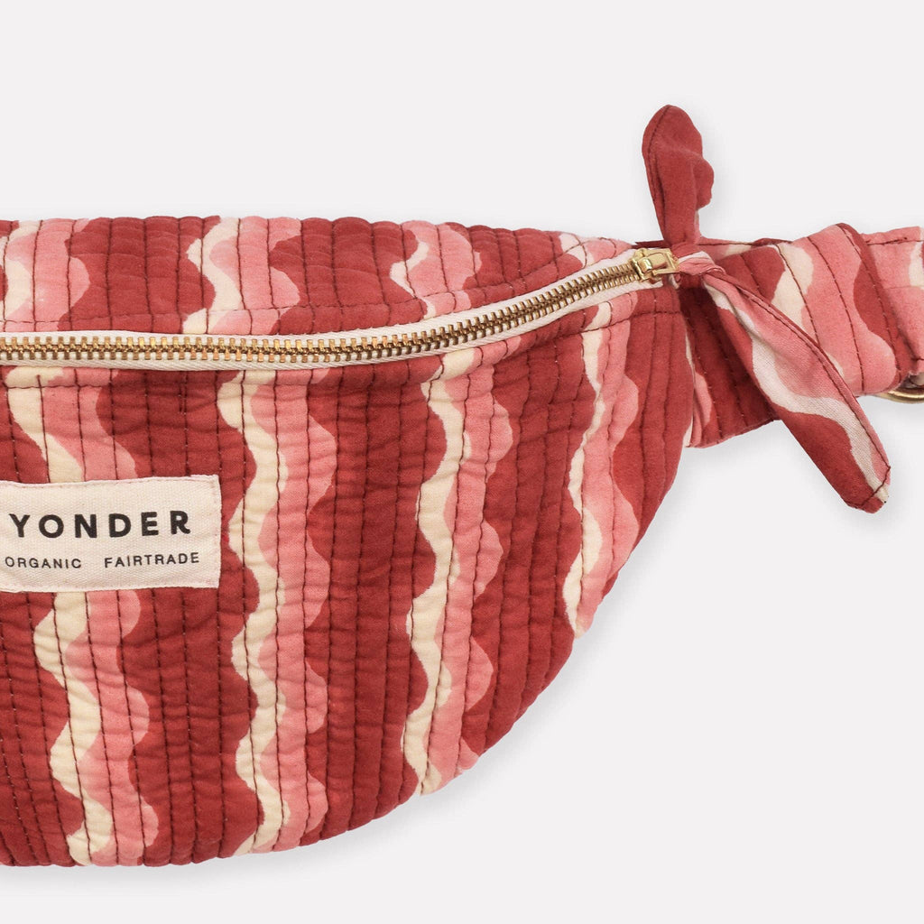 Cotton Quilted Bumbag - Whirly - Jam