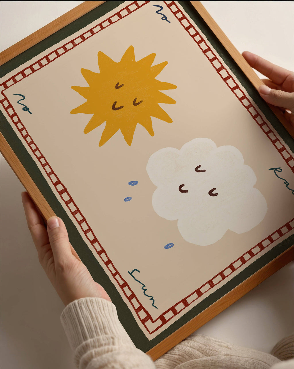 Nursery Print - No Rain, No Sun