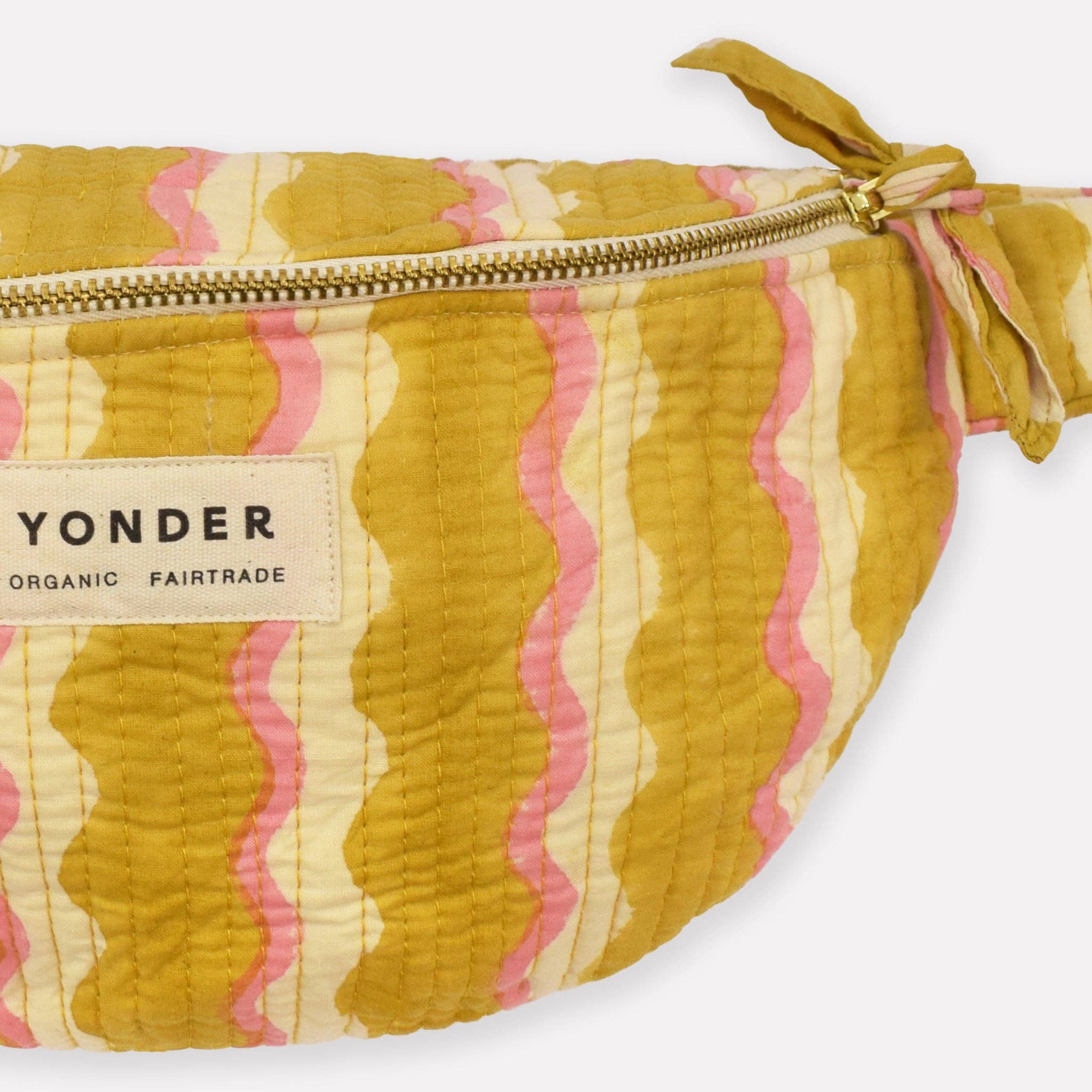 Cotton Quilted Bumbag - Wiggle - Honey