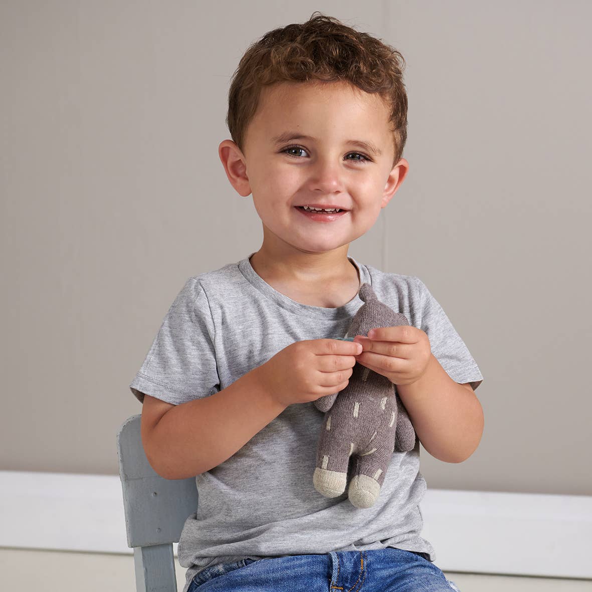 Fred Bear - Knitted Soft Toy