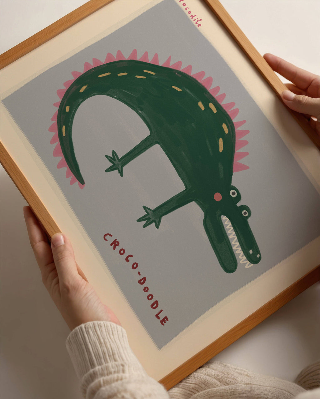 Nursery Print - Croco-doodle