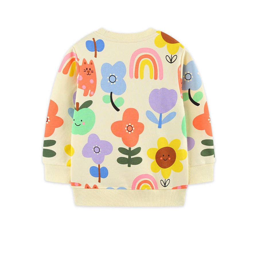 Kids Sweatshirt - Flower Print