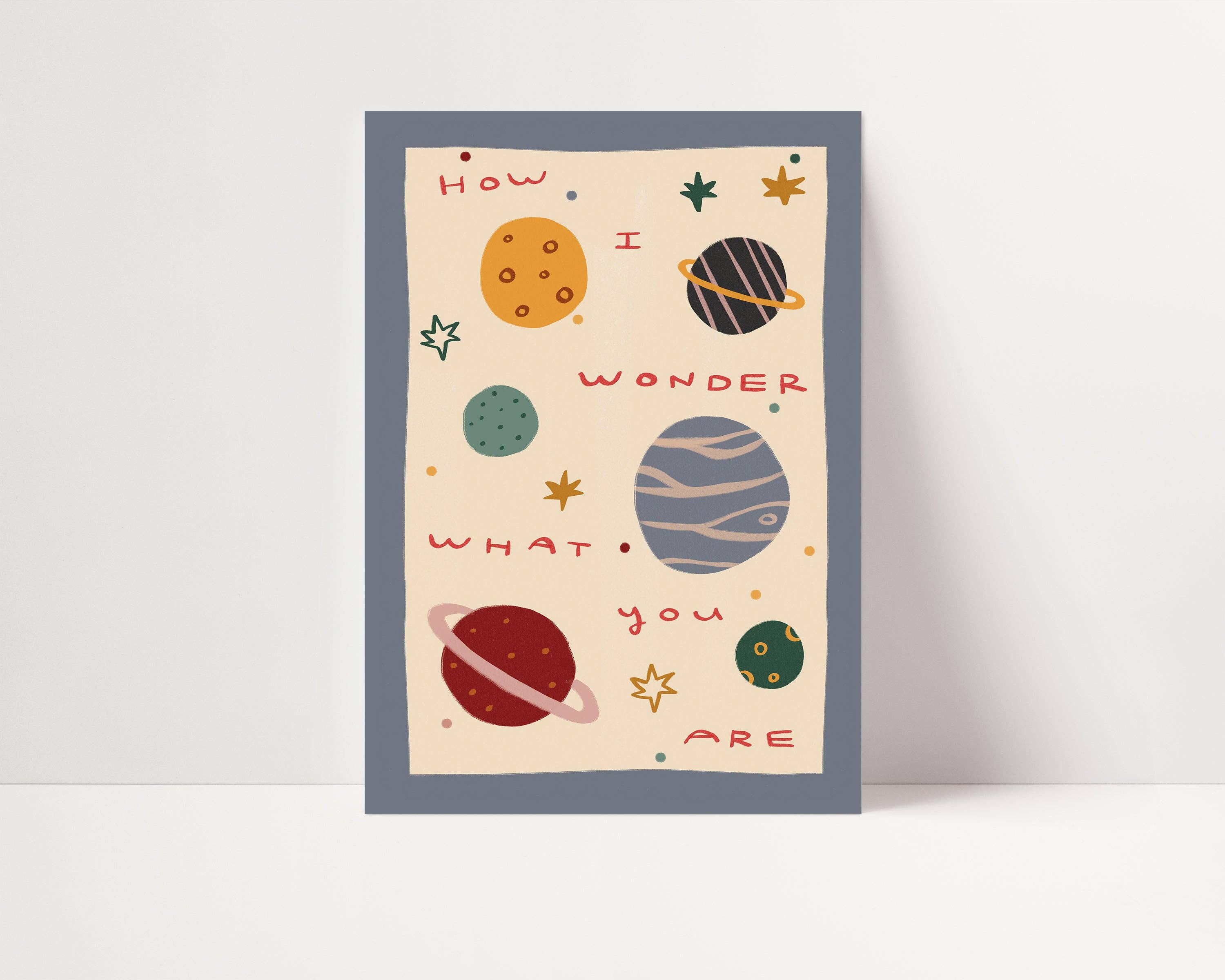 Nursery Print - Planets & Stars