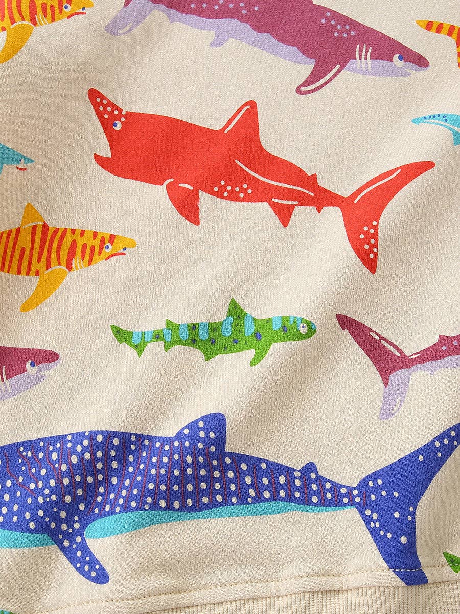 Kids Sweatshirt - Shark Print