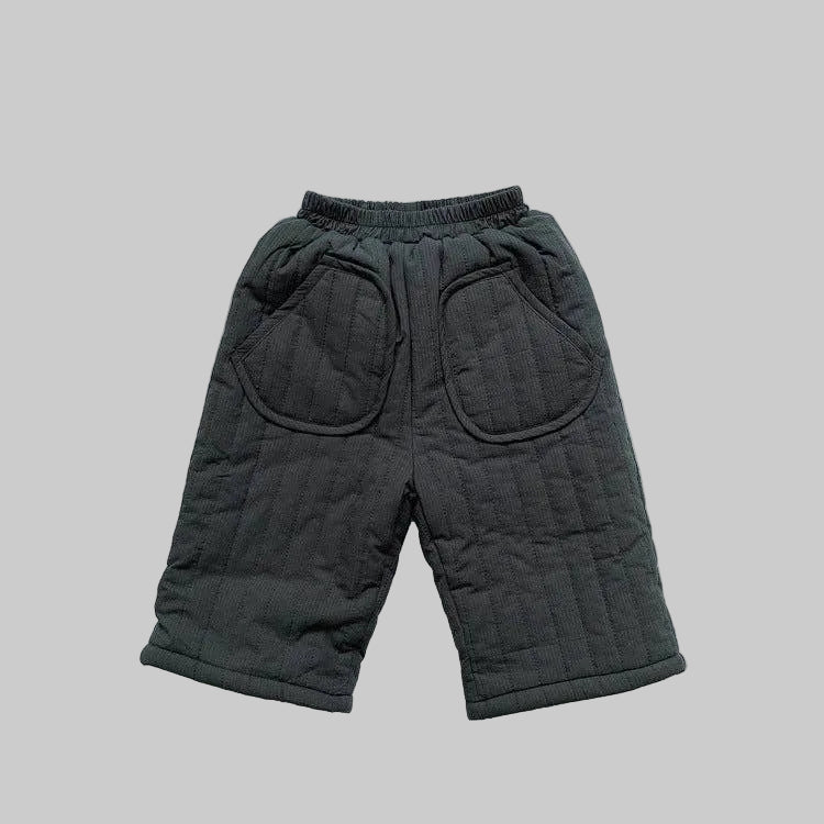 Quilted Cotton Trousers - Green