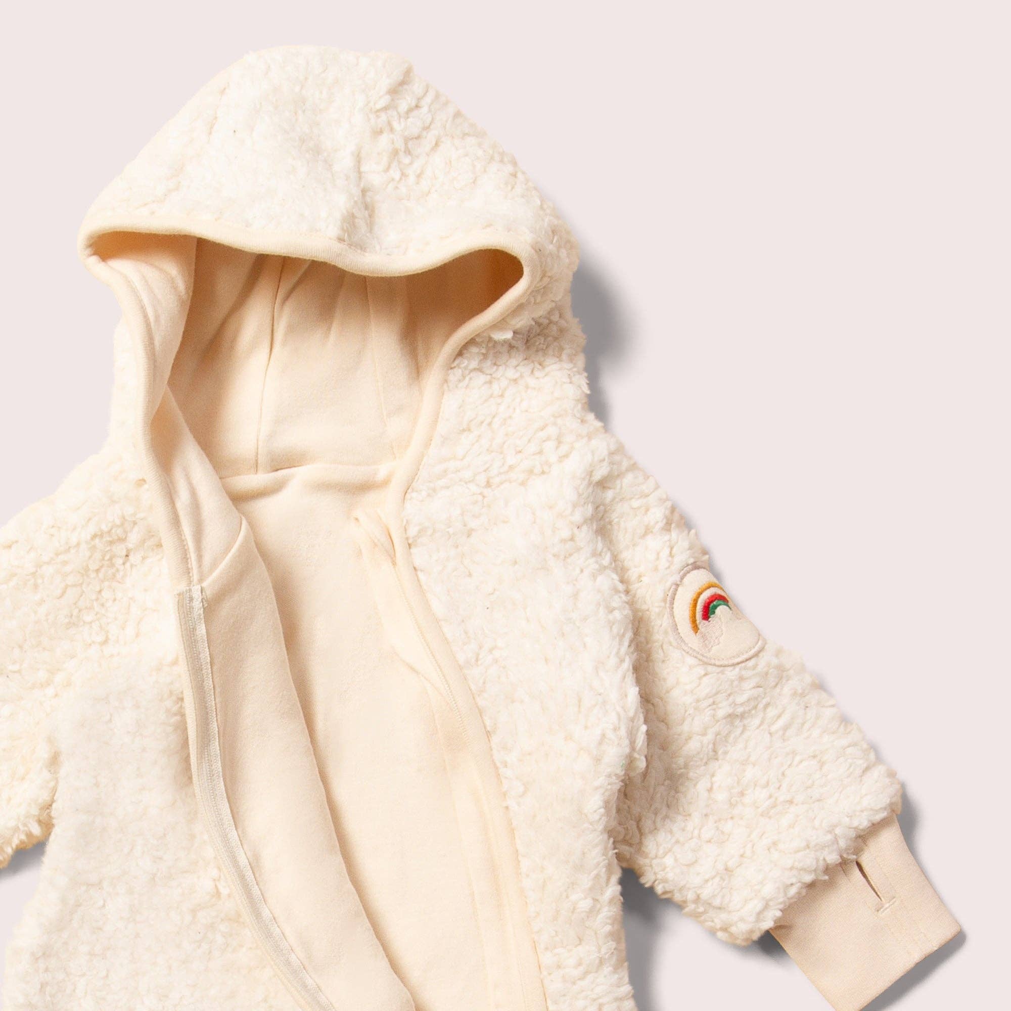 Organic Sherpa Fleece Hooded Snug As A Bug Suit