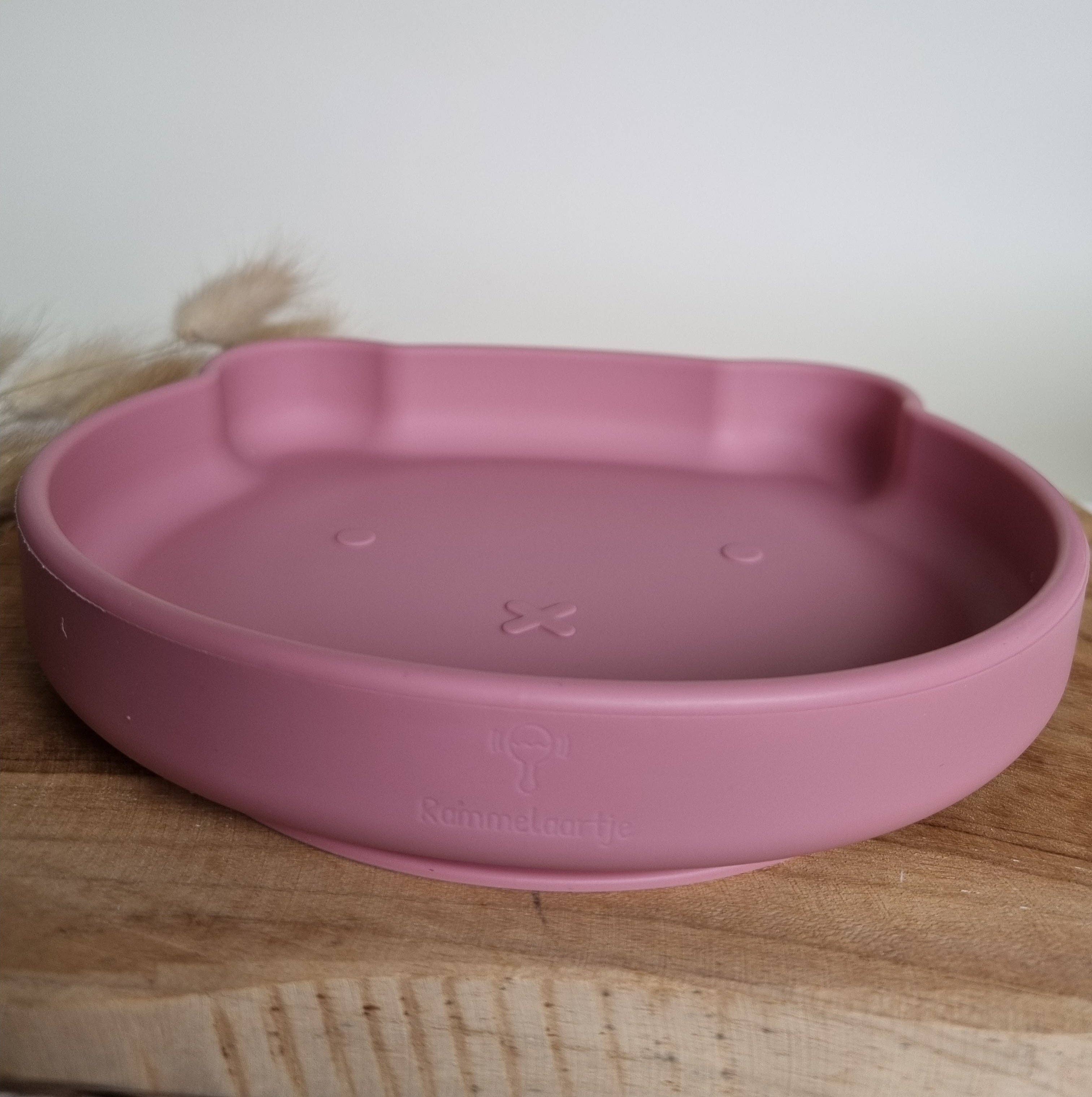 Silicone Bear Plate - Powder Pink