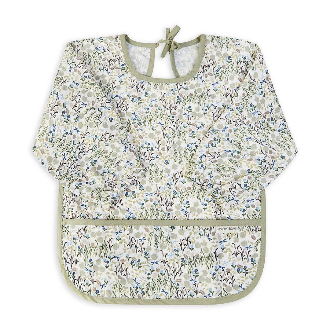 Organic Cotton Sleeved Bib - Riverbank
