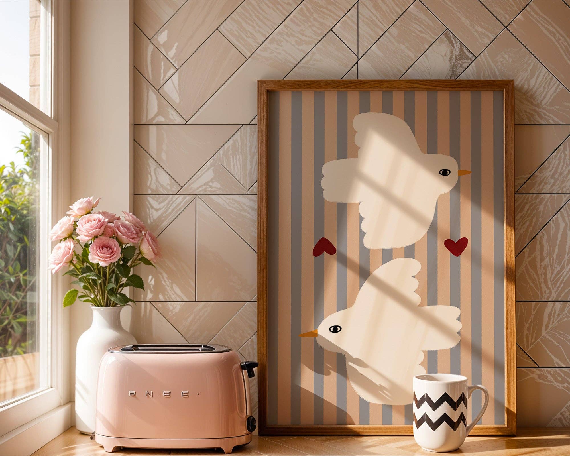 Nursery Print - Love Doves