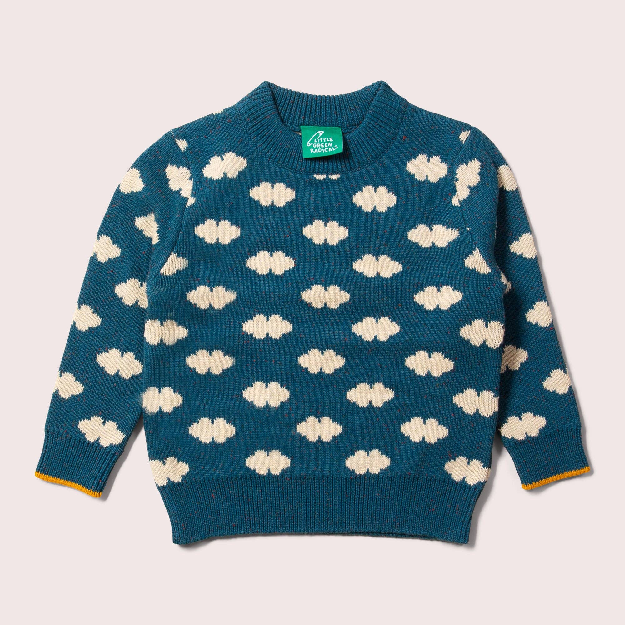 Teal Cloud Snuggly Knitted Jumper
