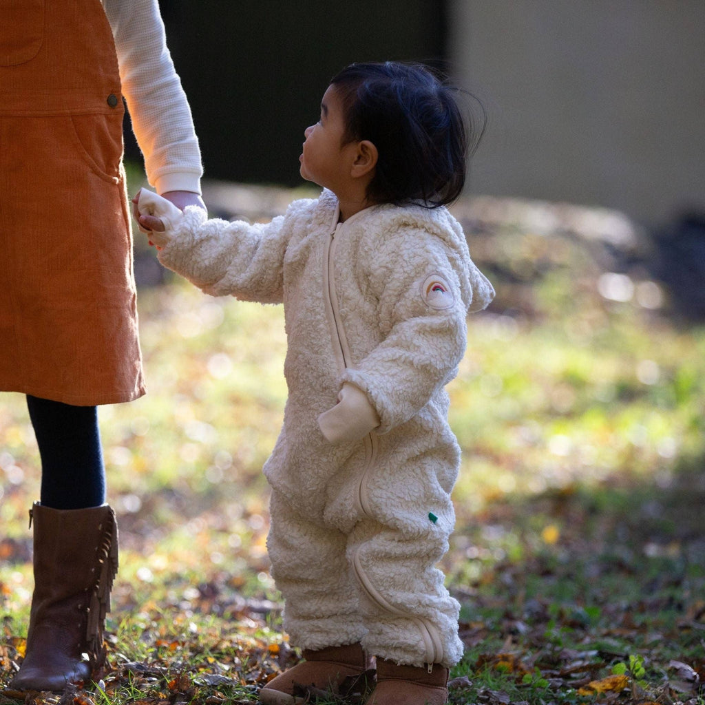 Organic Sherpa Fleece Hooded Snug As A Bug Suit