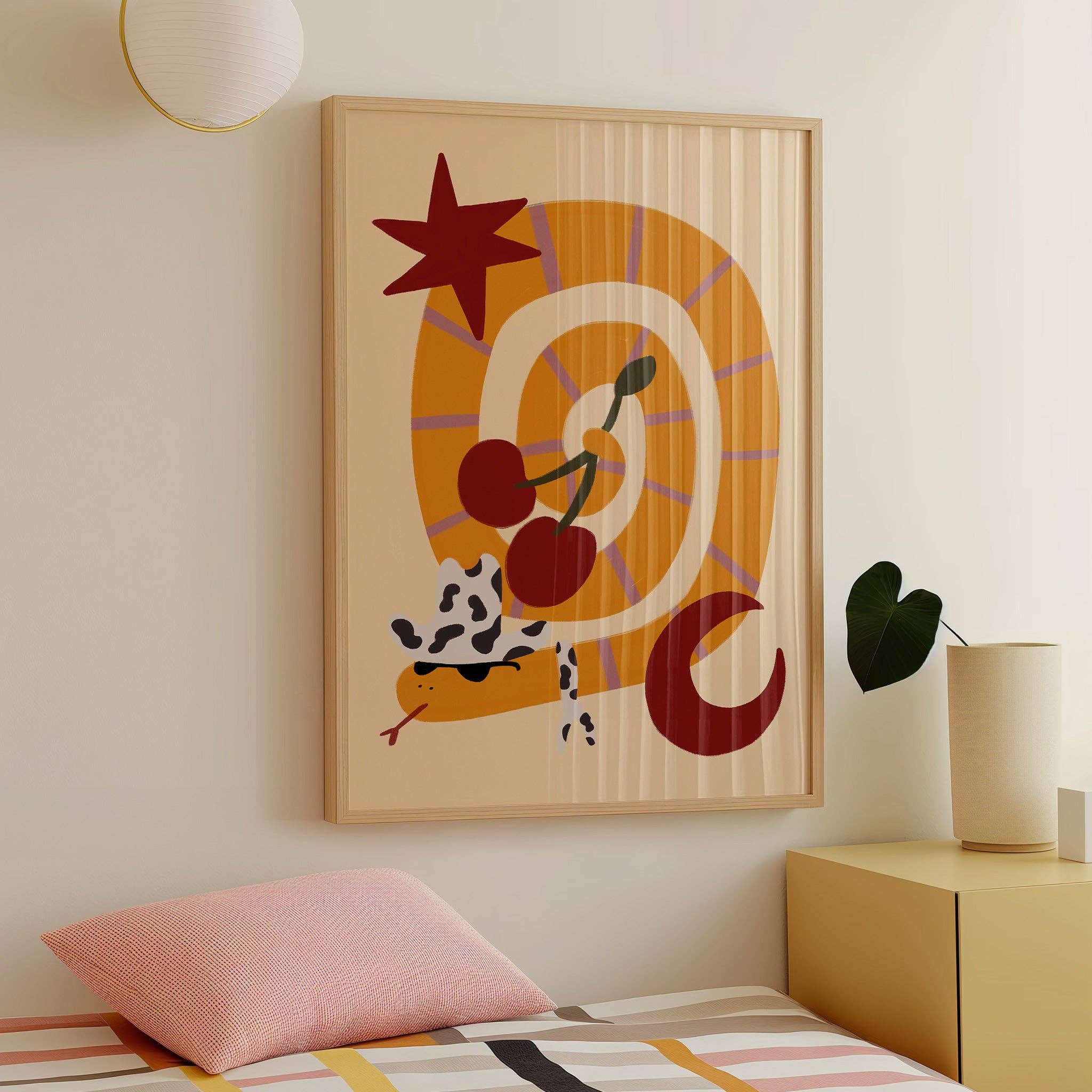 Nursery Print - Cowboy Wild West Snake