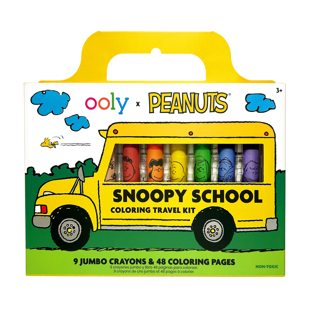 Snoopy School Coloring Travel Kit (9 Crayons)