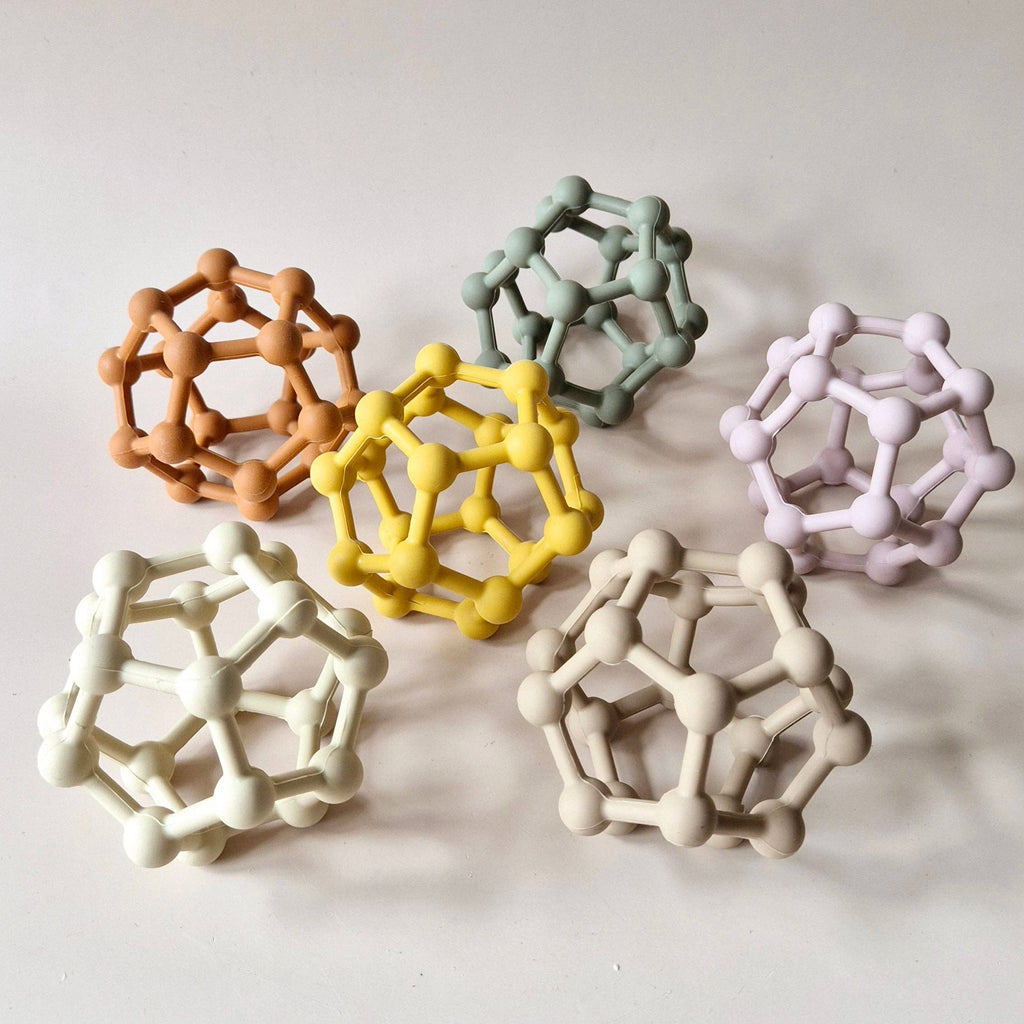 Silicone Flexible Motor Ball - With Bumps - Rust