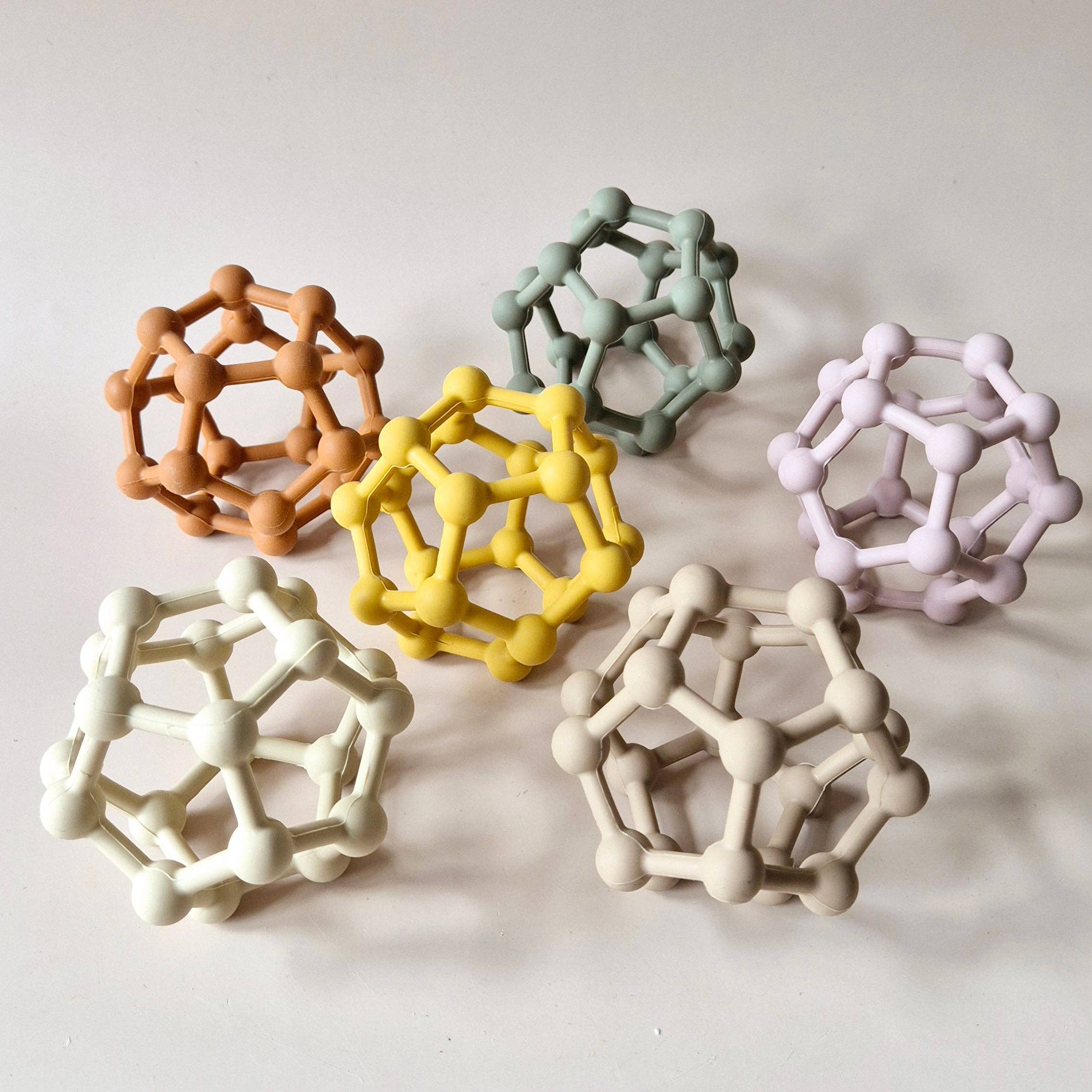 Silicone Flexible Motor Ball - With Bumps - Rust