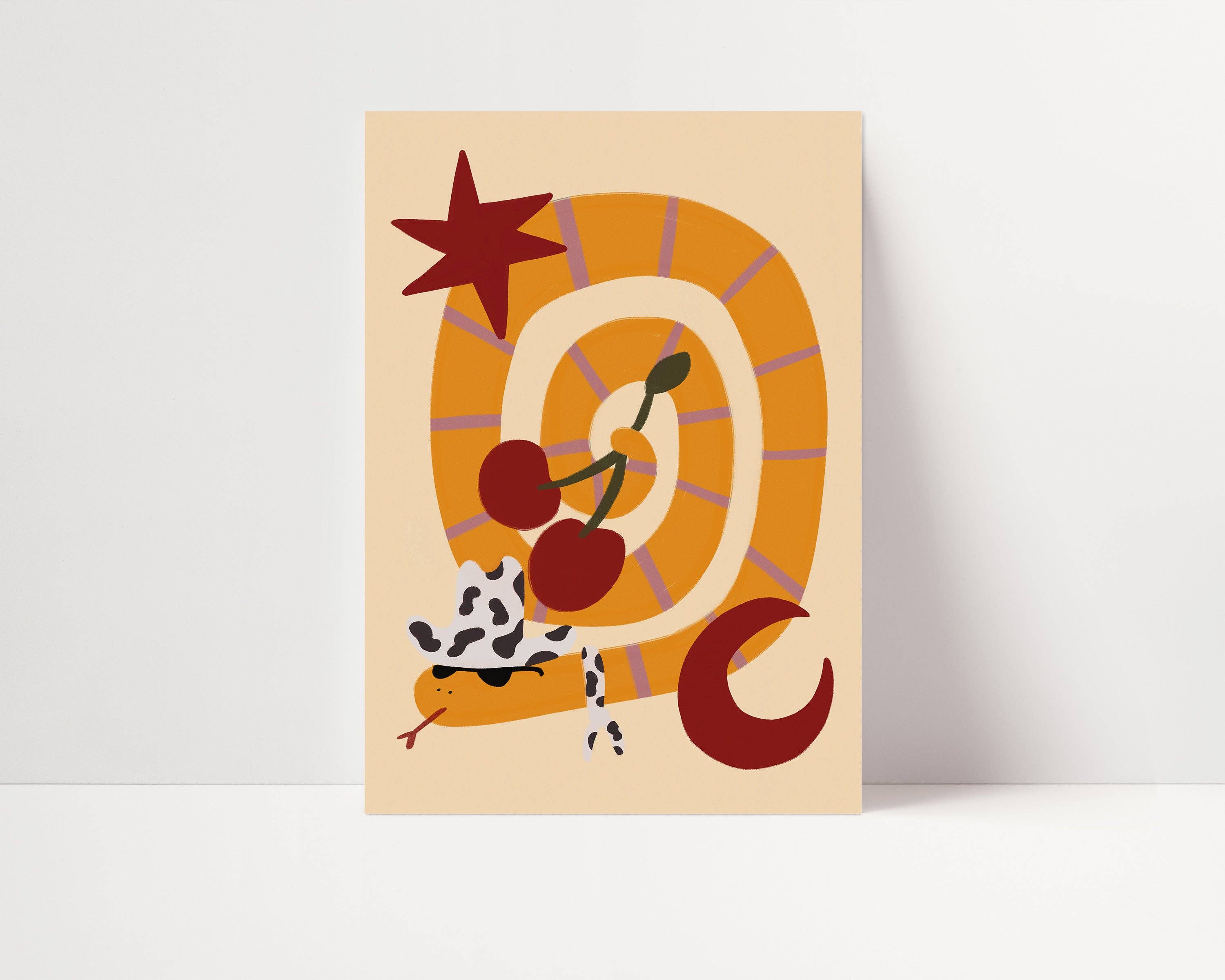 Nursery Print - Cowboy Wild West Snake