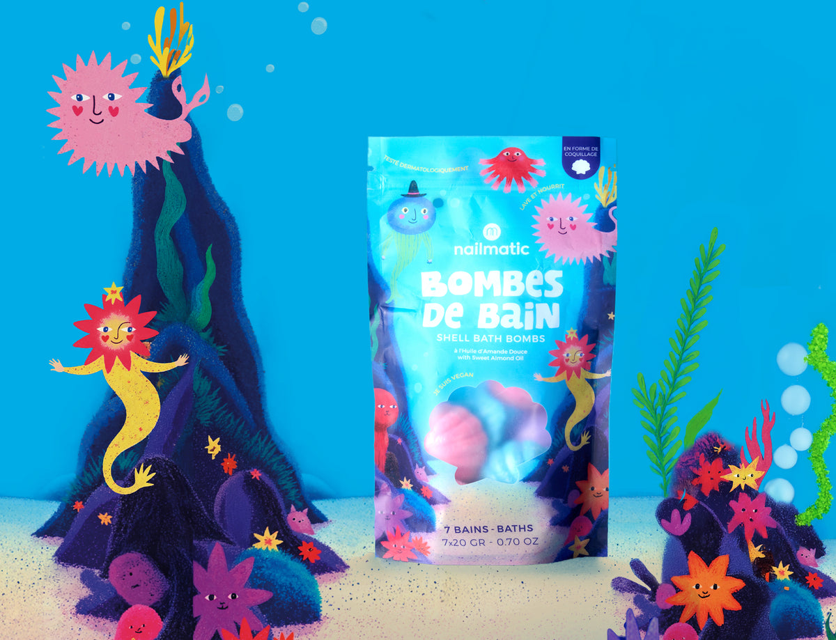 Set of 7 Bath Bombs - Shells