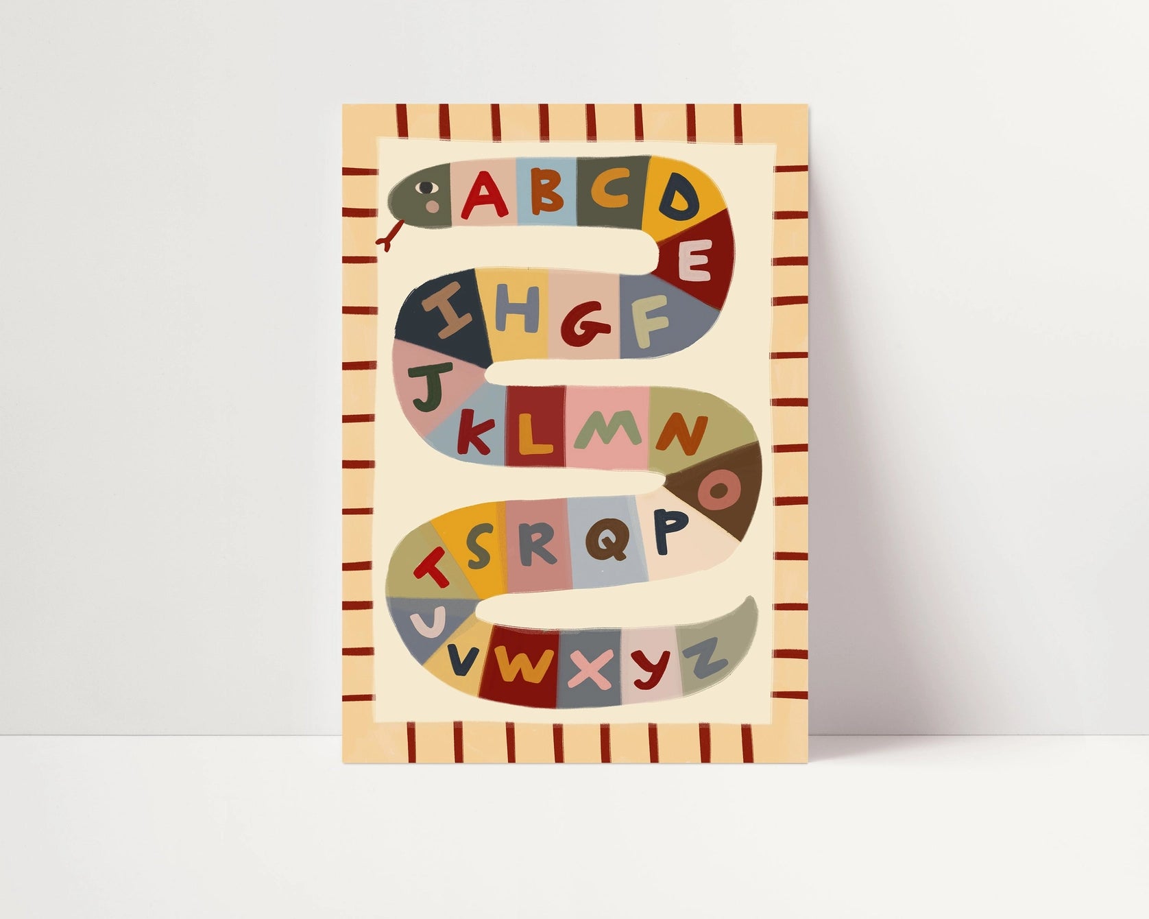 Nursery Print - Alphabet Snake