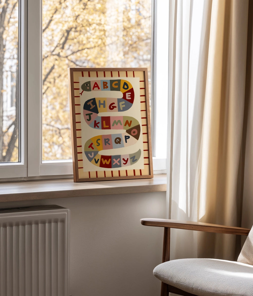 Nursery Print - Alphabet Snake