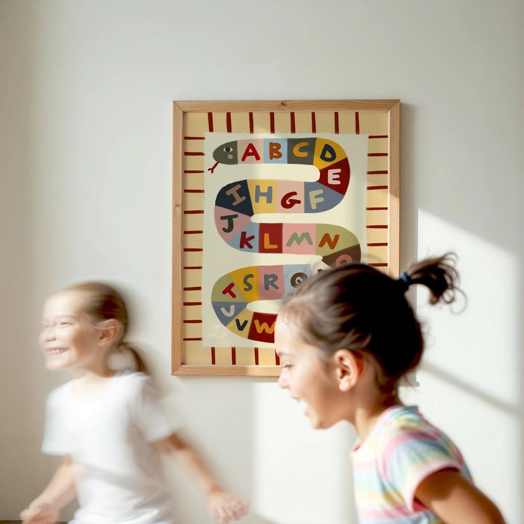 Nursery Print - Alphabet Snake