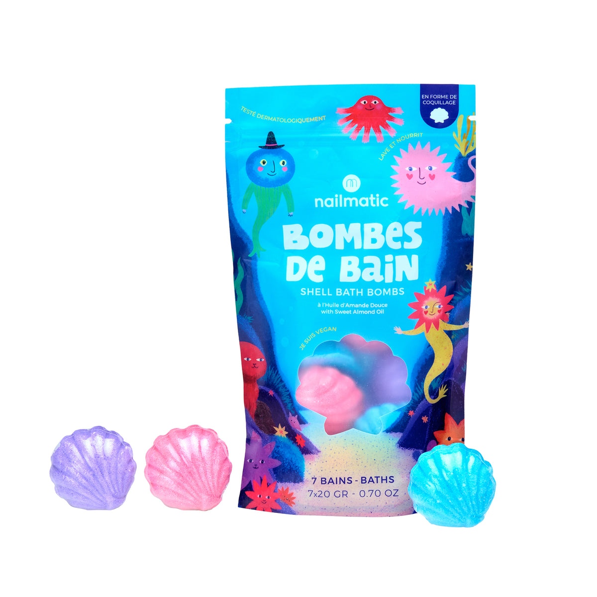 Set of 7 Bath Bombs - Shells