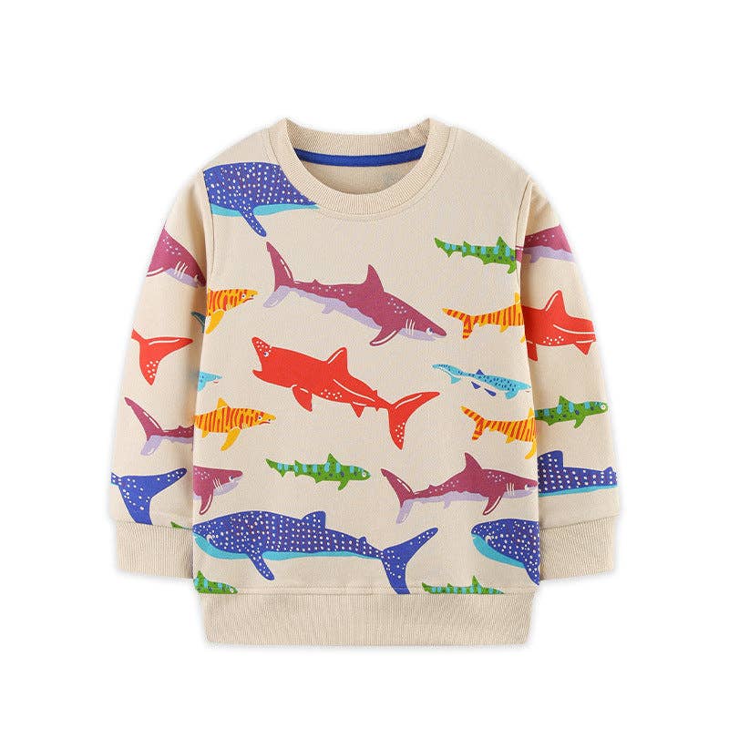Kids Sweatshirt - Shark Print