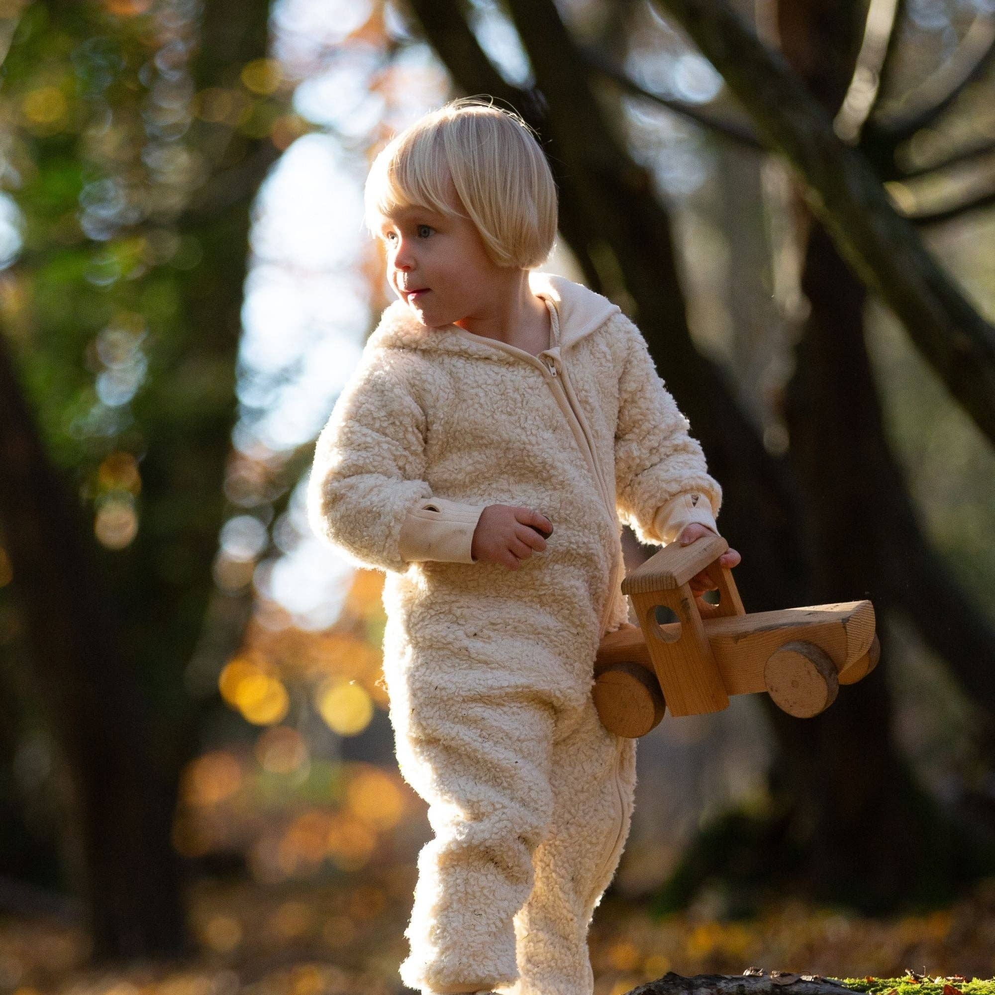 Organic Sherpa Fleece Hooded Snug As A Bug Suit