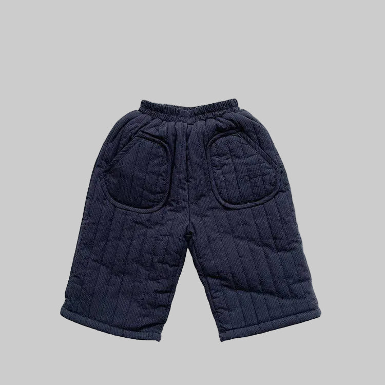 Quilted Cotton Trousers - Green