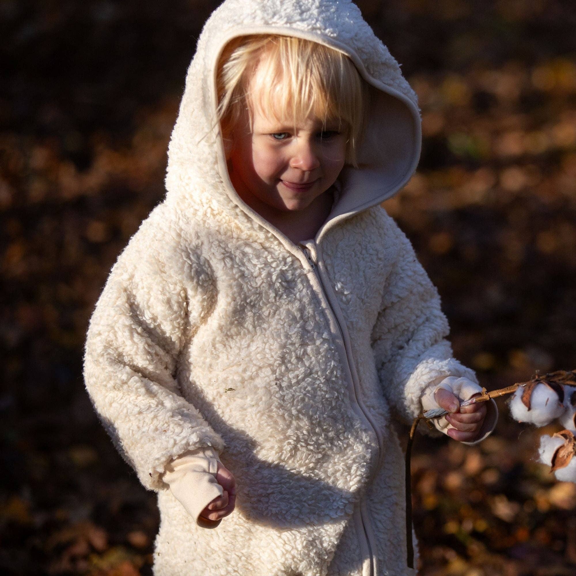 Organic Sherpa Fleece Hooded Snug As A Bug Suit