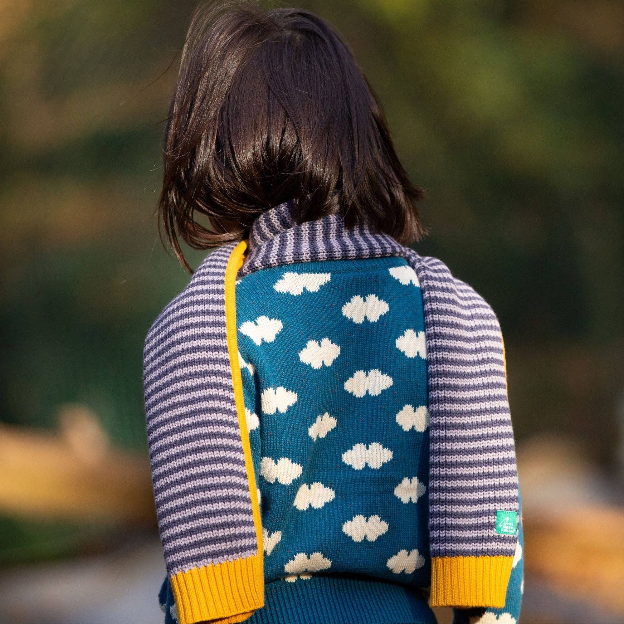 Teal Cloud Snuggly Knitted Jumper
