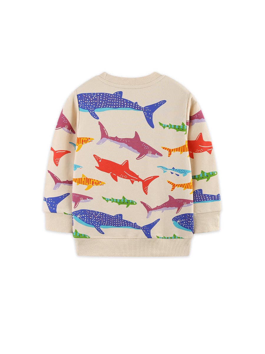 Kids Sweatshirt - Shark Print