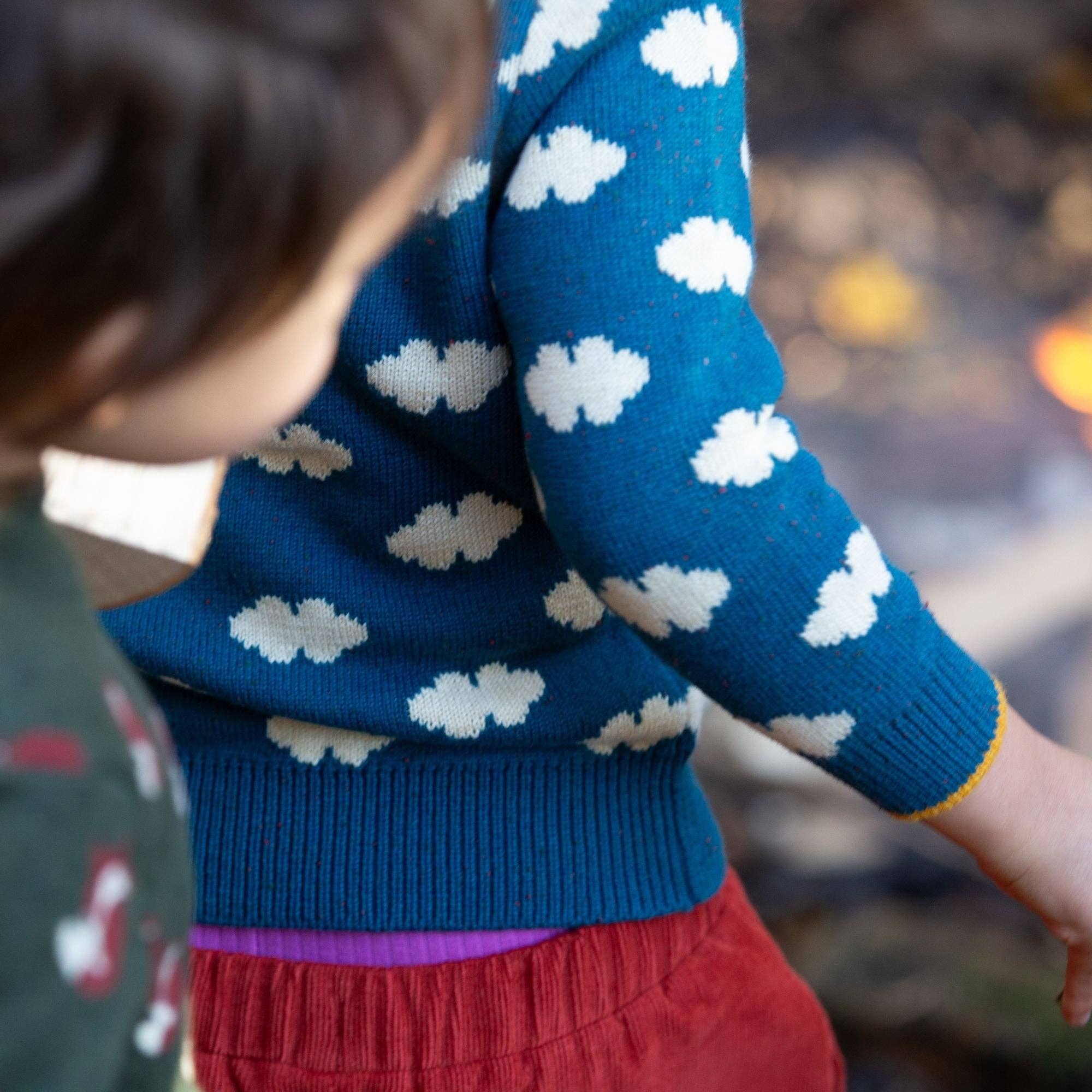 Teal Cloud Snuggly Knitted Jumper