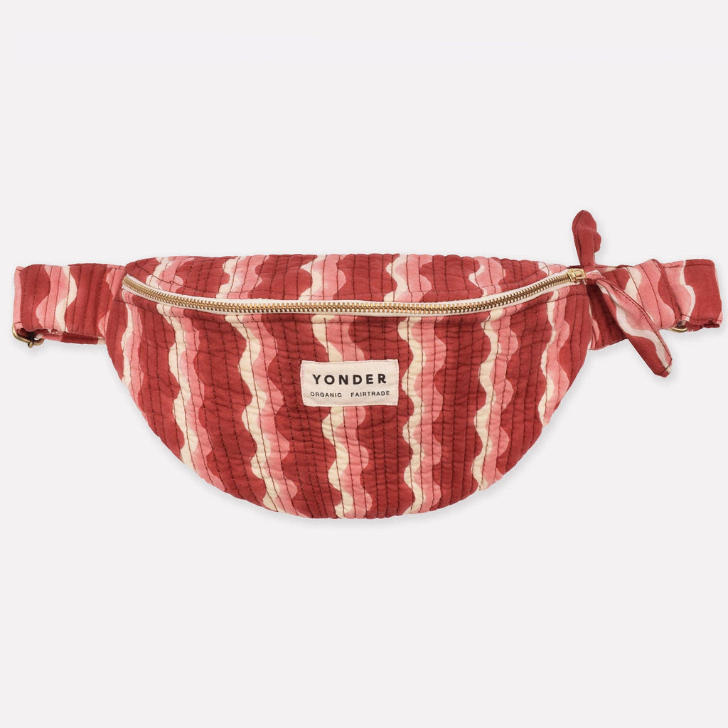 Cotton Quilted Bumbag - Whirly - Jam