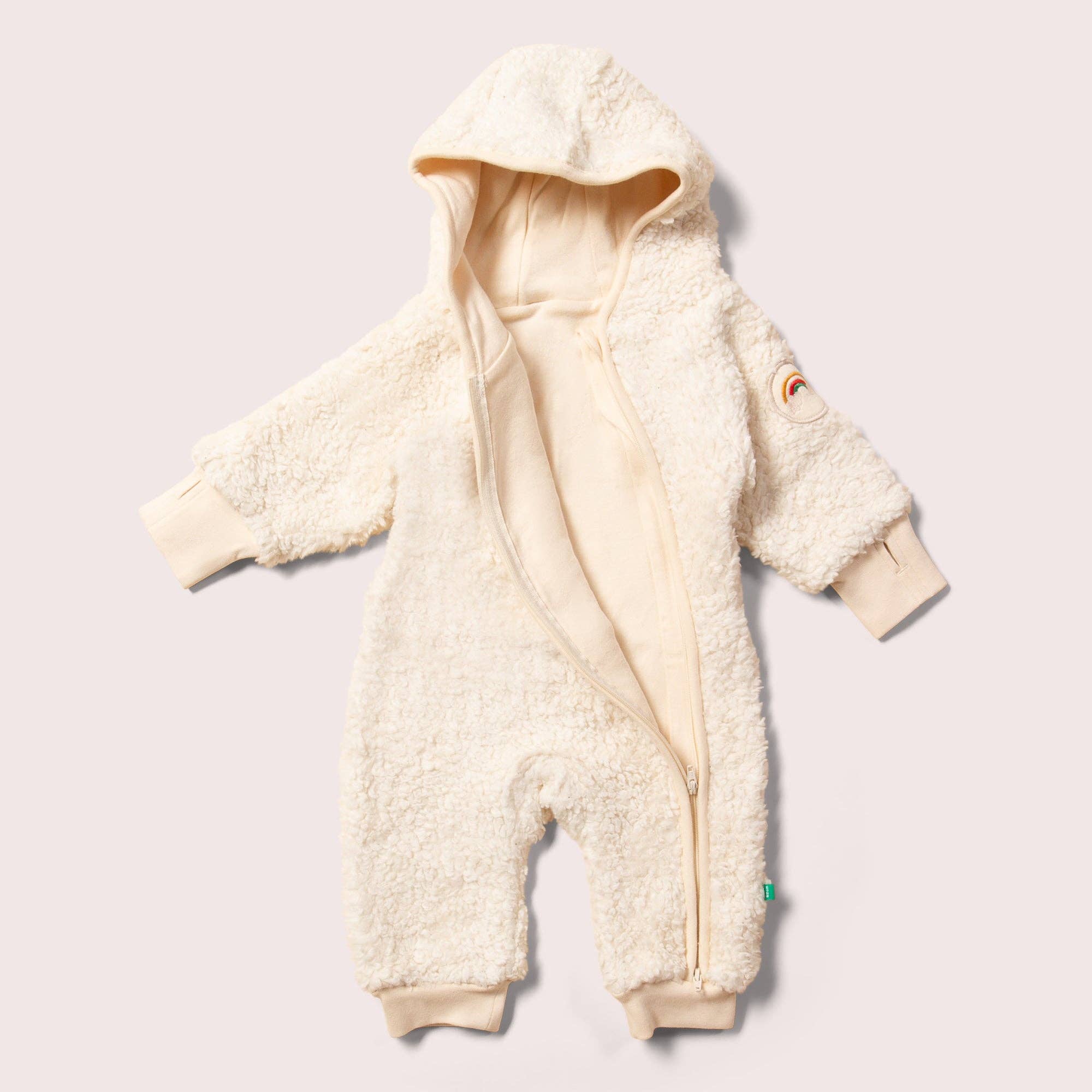 Organic Sherpa Fleece Hooded Snug As A Bug Suit