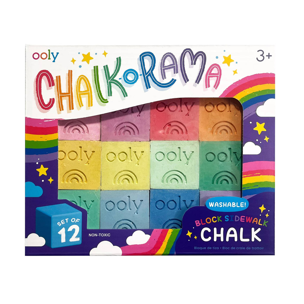 Chalk-O-Rama: Block Sidewalk Chalk (Set of 12)