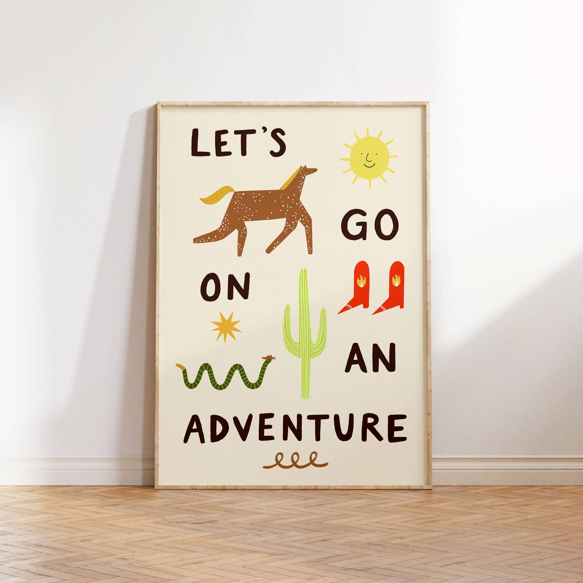 Let's Go On An Adventure Art Print