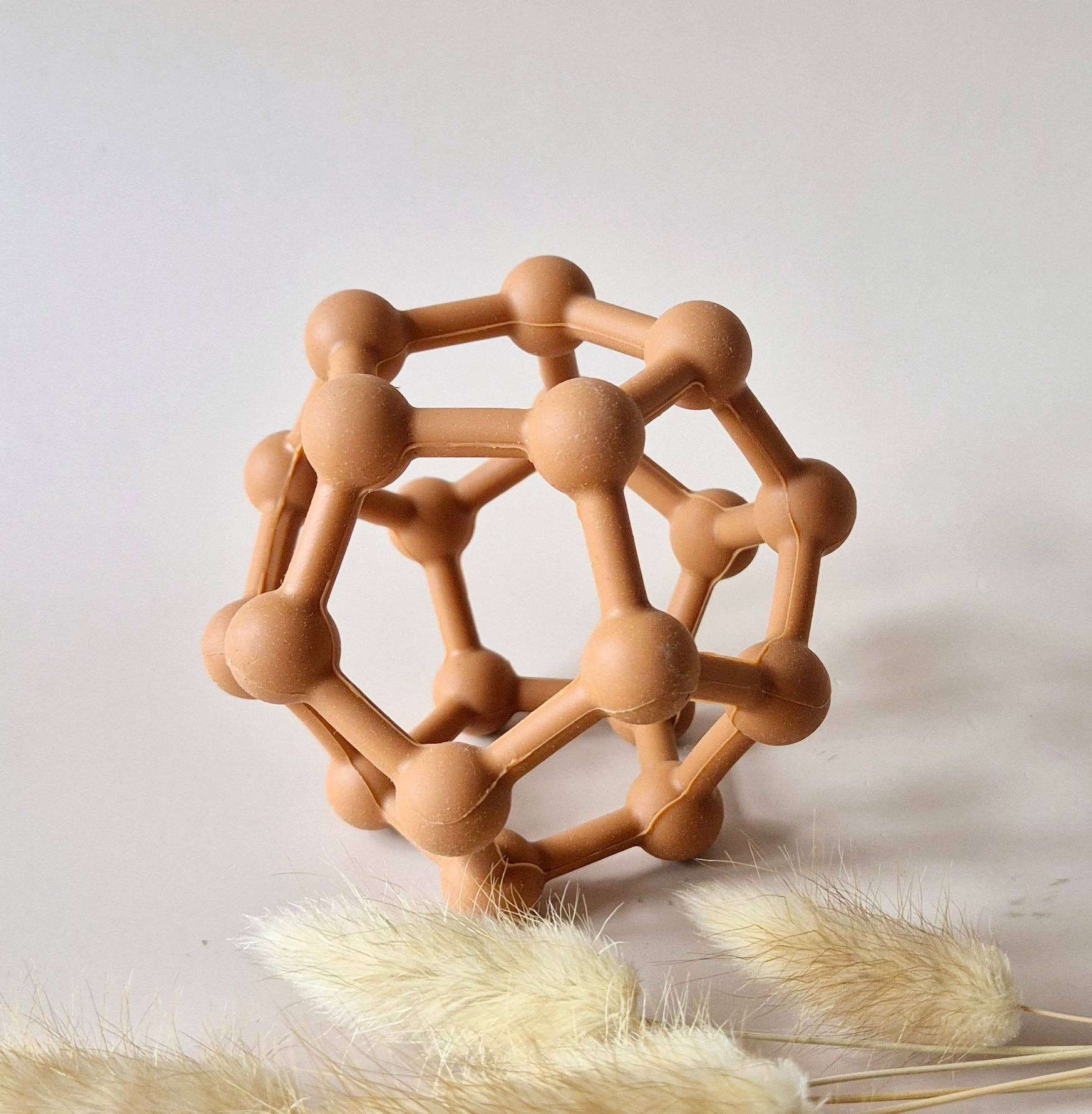 Silicone Flexible Motor Ball - With Bumps - Rust