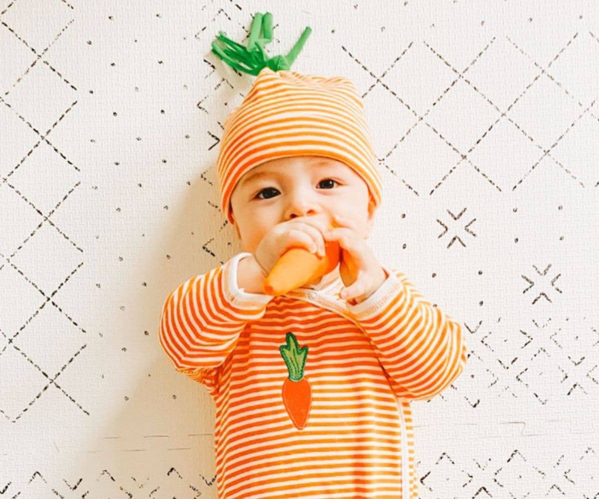 Organic Cotton Carrot Baby Toy