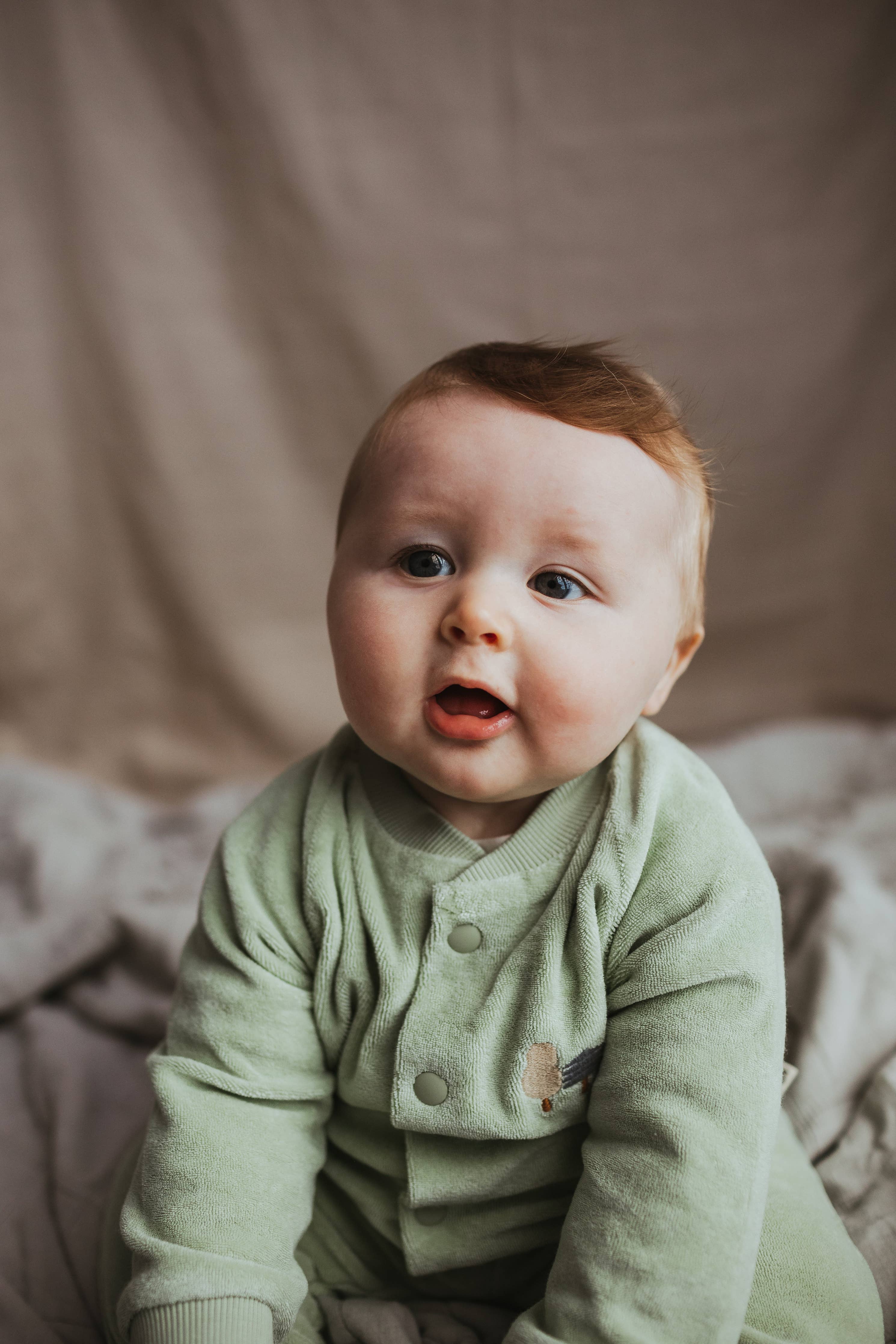 Organic Cotton Terry Jacket in Sage