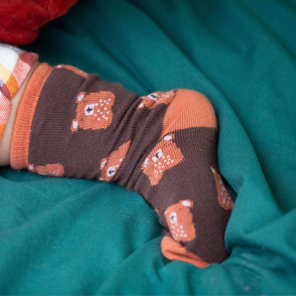 Teddy Bear Ankle Socks - Pack of 3