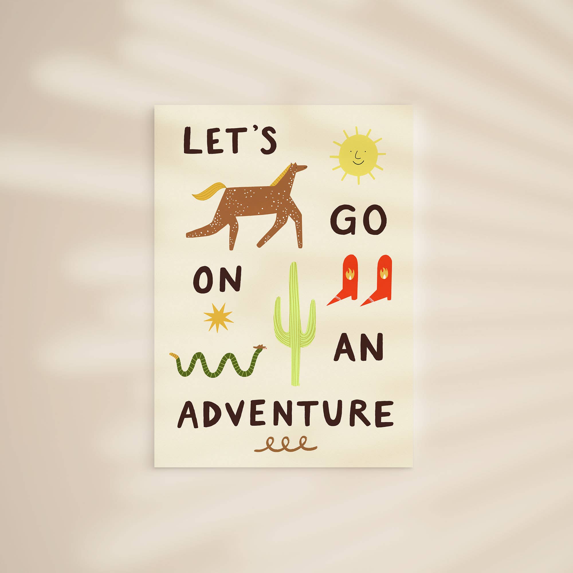 Let's Go On An Adventure Art Print