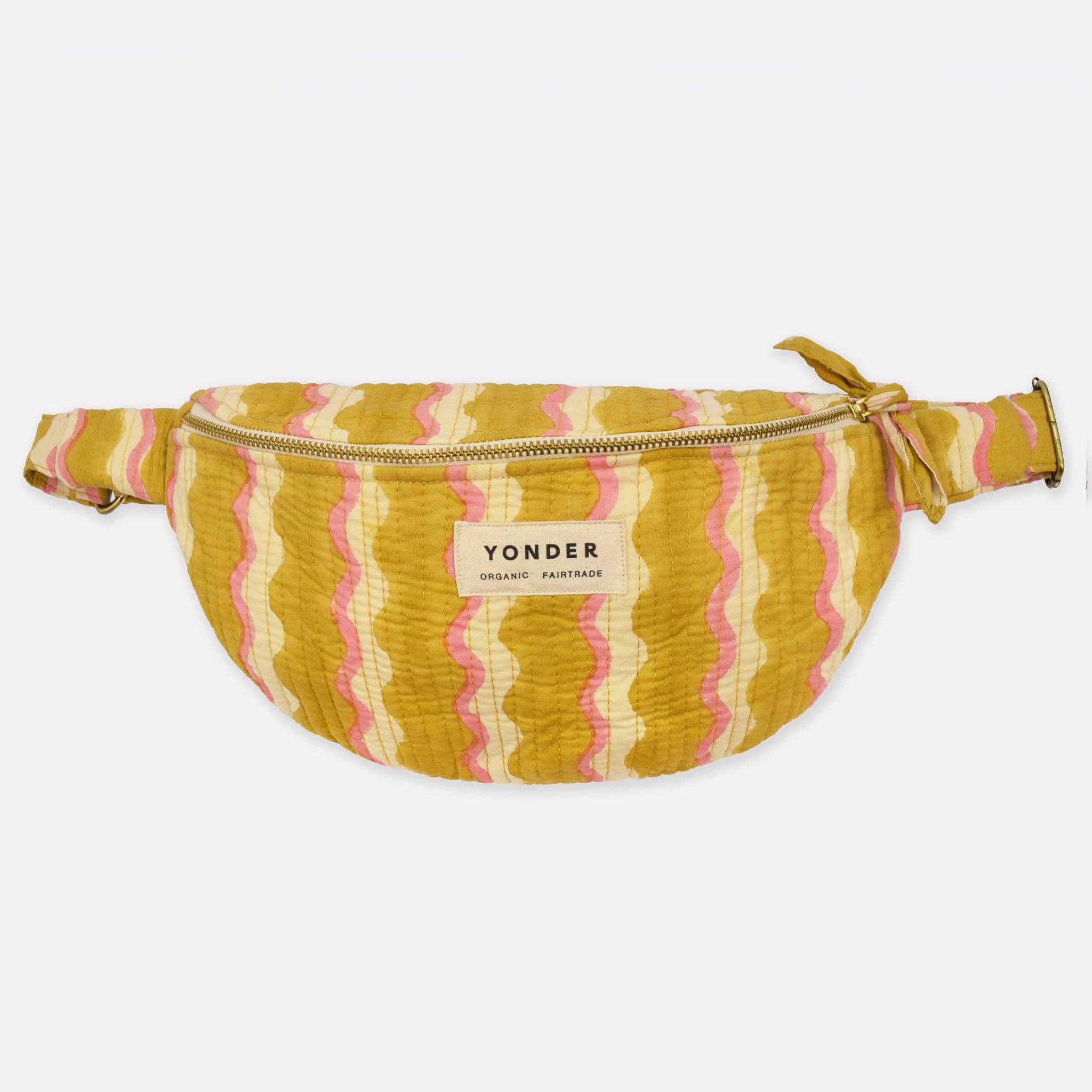 Cotton Quilted Bumbag - Wiggle - Honey