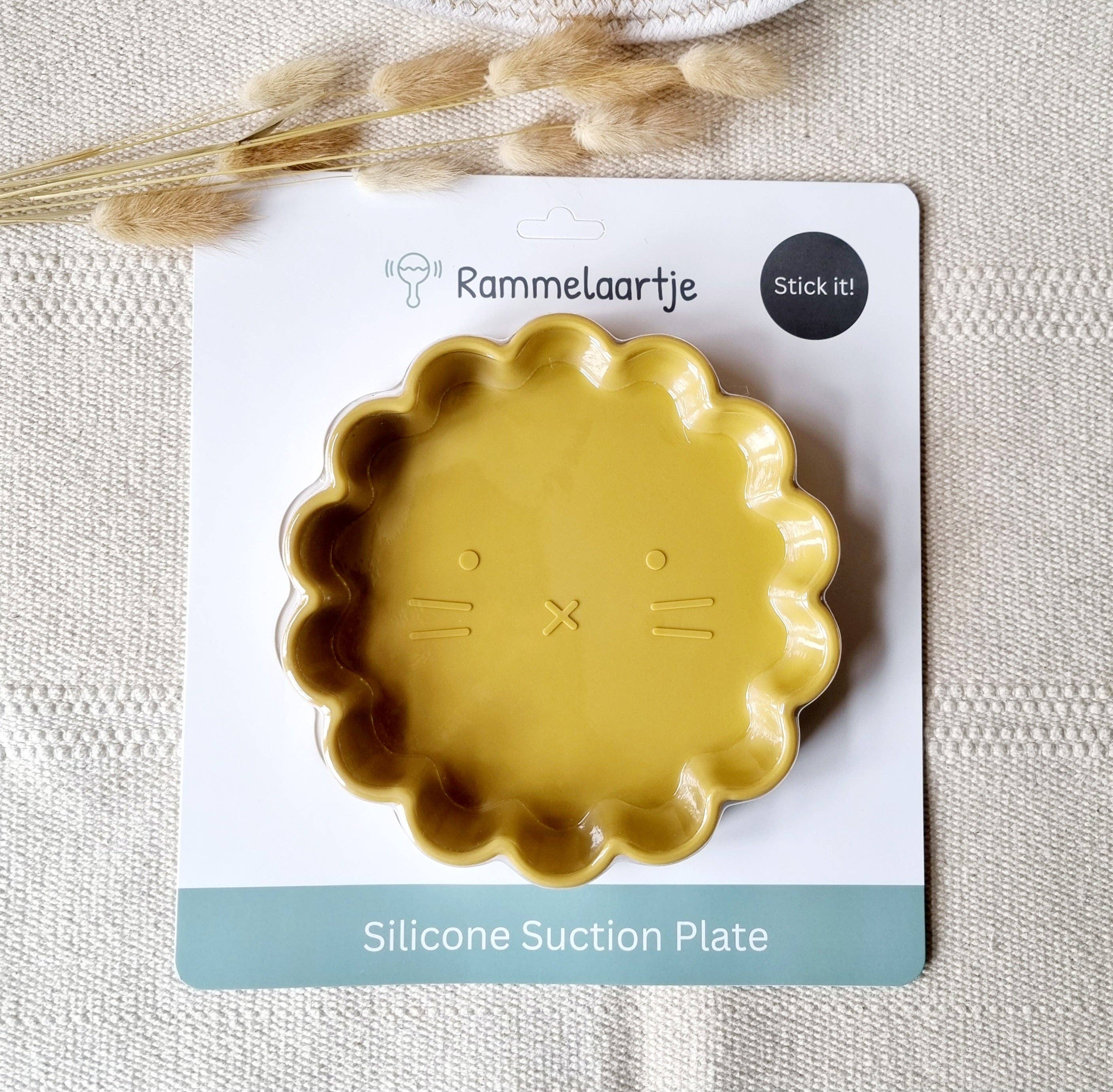 Silicone Lion Plate - Yellow