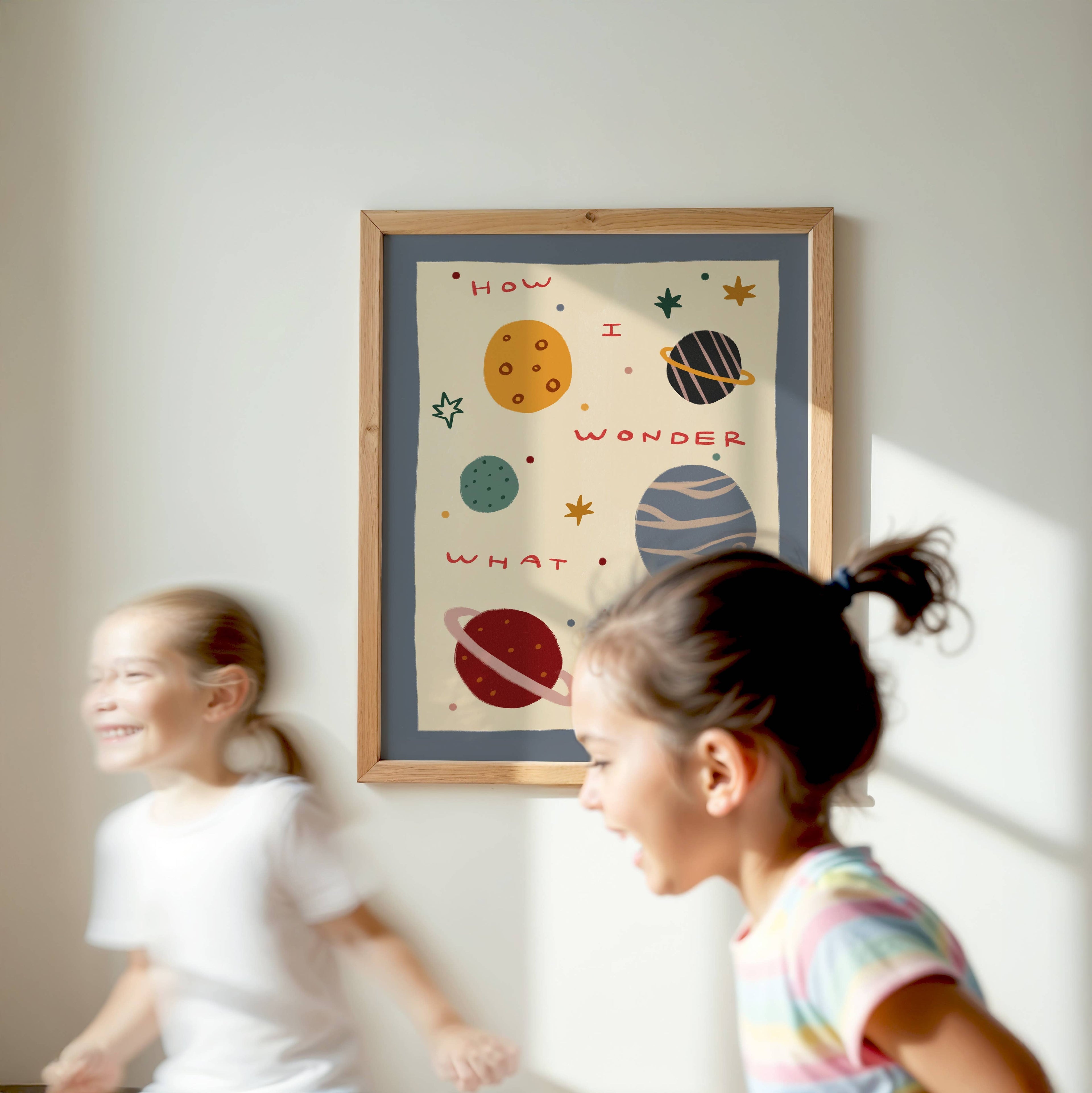 Nursery Print - Planets & Stars